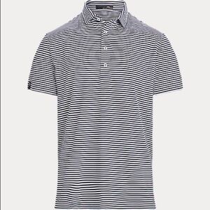 RLX RL Classic Fit Polo Shirt XL Striped Southview Golf MN Summer Golf NAVY